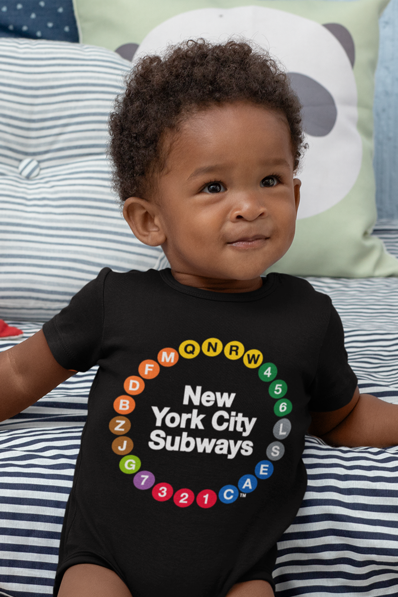 Multi Circle Rompers | Baby Multi-Circle Rompers | NYC Subway Line