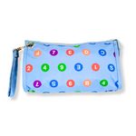 Pretty Powderblue Subway Logo Wristlet