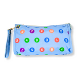 Pretty Powderblue Subway Logo Wristlet