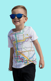 KIDS DIAGRAM SUBWAY MAP MANHATTAN TEE