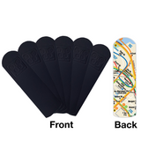 Set of 6 - Real Map/Recycled Leather NYC Subway Map Bookmarks