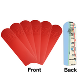 Set of 6 - Real Map/Recycled Leather NYC Subway Map Bookmarks