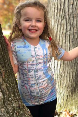 Toddler All-Over Subway Map Tee