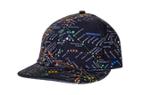 All Over Map Cap with Rhinestones