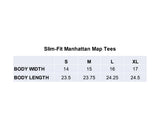 Slim-Fit Manhattan Map Tees