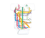 INFANT DIAGRAM SUBWAY MAP MANHATTAN ROMPERS