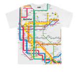 KIDS DIAGRAM SUBWAY MAP MANHATTAN TEE