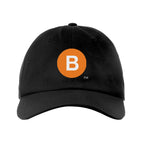Classic Subway Baseball Caps | Black Baseball Cap with a orange circle featuring a white "B". Text below reads: "Bronx to Brooklyn." Perfect for fans of the NYC Subway Line.
