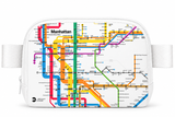 New! NYC Subway Manhattan Map Belt Bag