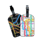 NEW! NYC SUBWAY MAP LUGGAGE TAGS