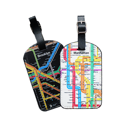 NEW! NYC SUBWAY MAP LUGGAGE TAGS