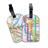 NEW! NYC SUBWAY MAP LUGGAGE TAGS