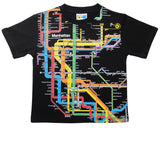 New! NYC Subway Line Manhattan Map Toddler T-Shirt