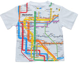 New! NYC Subway Line Manhattan Map Toddler T-Shirt
