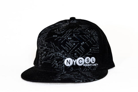 NYC Subway Line Manhattan Fitted Cap