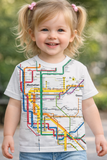 New! NYC Subway Line Manhattan Map Toddler T-Shirt