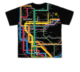 TODDLER DIAGRAM SUBWAY MAP MANHATTAN TEE
