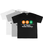 Yankee Stadium Station Toddler Tee | Toddler T-shirt featuring Yankee Stadium subway line symbols from 'New York City Subways'. Perfect for fans of the NYC Subway Line.