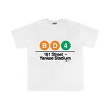 Yankee Stadium Station Toddler Tee | White Toddler t-shirt featuring Yankee Stadium subway line symbols from 'New York City Subways'. Perfect for fans of the NYC Subway Line.