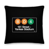 Yankee Stadium Square Pillows