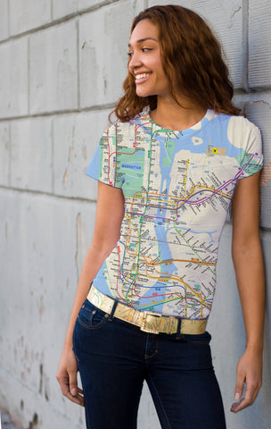 Slim-Fit All-Over Map Tee