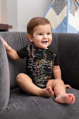 Baby Manhattan Map Rompers
