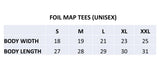 Gold Foil Map Tees | Gold Foil Map Printed Tees | NYC Subway Line