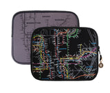 Laptop Map Sleeves | Neoprene 13" Laptop Sleeves | NYC Subway Line