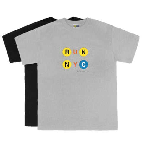 Run NYC T Shirt | Custom Printed T Shirt | NYC Subway Line