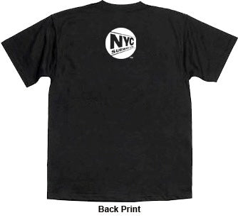 NYCSL Toddler Manhattan Map Tee NYC Subway Line Black 2T