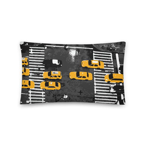 Taxi Throw Pillows | Taxi! Print Throw Pillows | NYC Subway Line