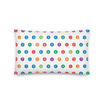 White Subway Logo Pillow | White Pillow | NYC Subway Line