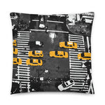 Taxi Throw Pillows | Taxi! Print Throw Pillows | NYC Subway Line