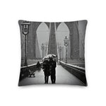 Brooklyn Bridge Pillow | Brooklyn Bridge Throw Pillow | NYC Subway Line