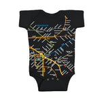 Brooklyn Map Rompers | Baby Brooklyn Map Rompers | NYC Subway Line