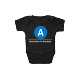 Classic Logo Rompers | Baby Classic Logo Rompers | NYC Subway Line