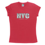 Slim Fit Girls T Shirt | Girls Pink T Shirt | NYC Subway Line