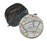 London Map Round Cosmetics Cases | Cosmetics Cases | NYC Subway Line