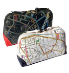 London Map Cosmetics Clutches | Print Clutches | NYC Subway Line