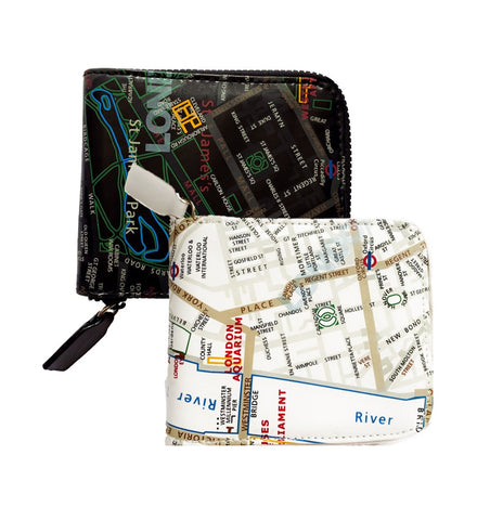 London Map Zip Wallets | Zipper Wallet | NYC Subway Line