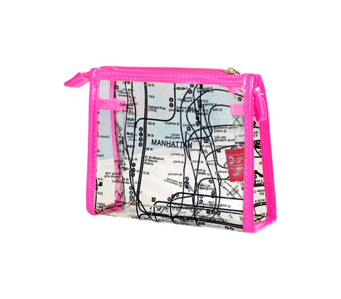 Subway Map Cosmetics Cases | Clear Cosmetics Case | NYC Subway Line