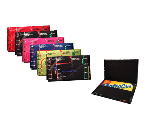 Map Card Holder Set | Subway Map Card Holder Set | NYC Subway Line