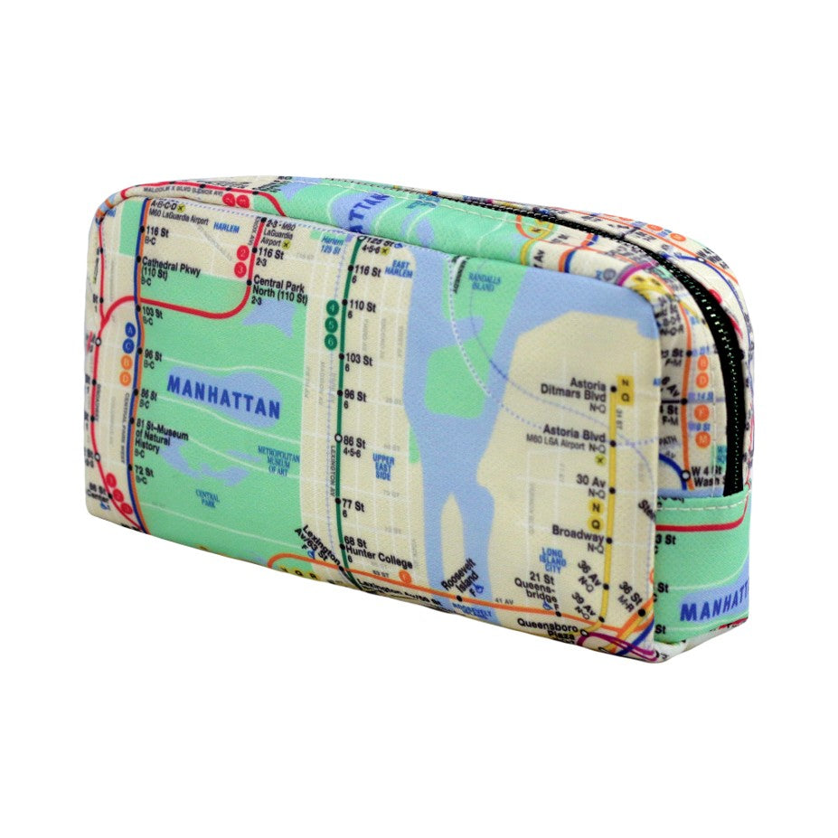 All-Over Map Cosmetics Case – NYC Subway Line