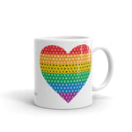 Heart Print Mug | Printed Coffee Mug | NYC Subway Line