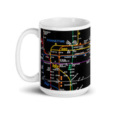 Map Brooklyn Subway Mug | Brooklyn Subway Mug | NYC Subway Line